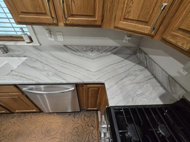 Straightline kitchen countertop installation